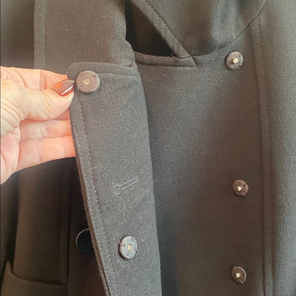 LOFT • Black Pea Coat - Picture 9 of 17